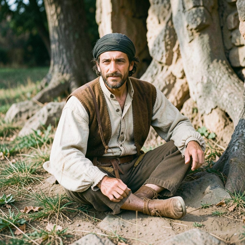 A richly colored scene from a fantasy television drama set in an ancient Middle Eastern marketplace, with warm amber and gold tones, draped fabrics, and a sense of adventure.